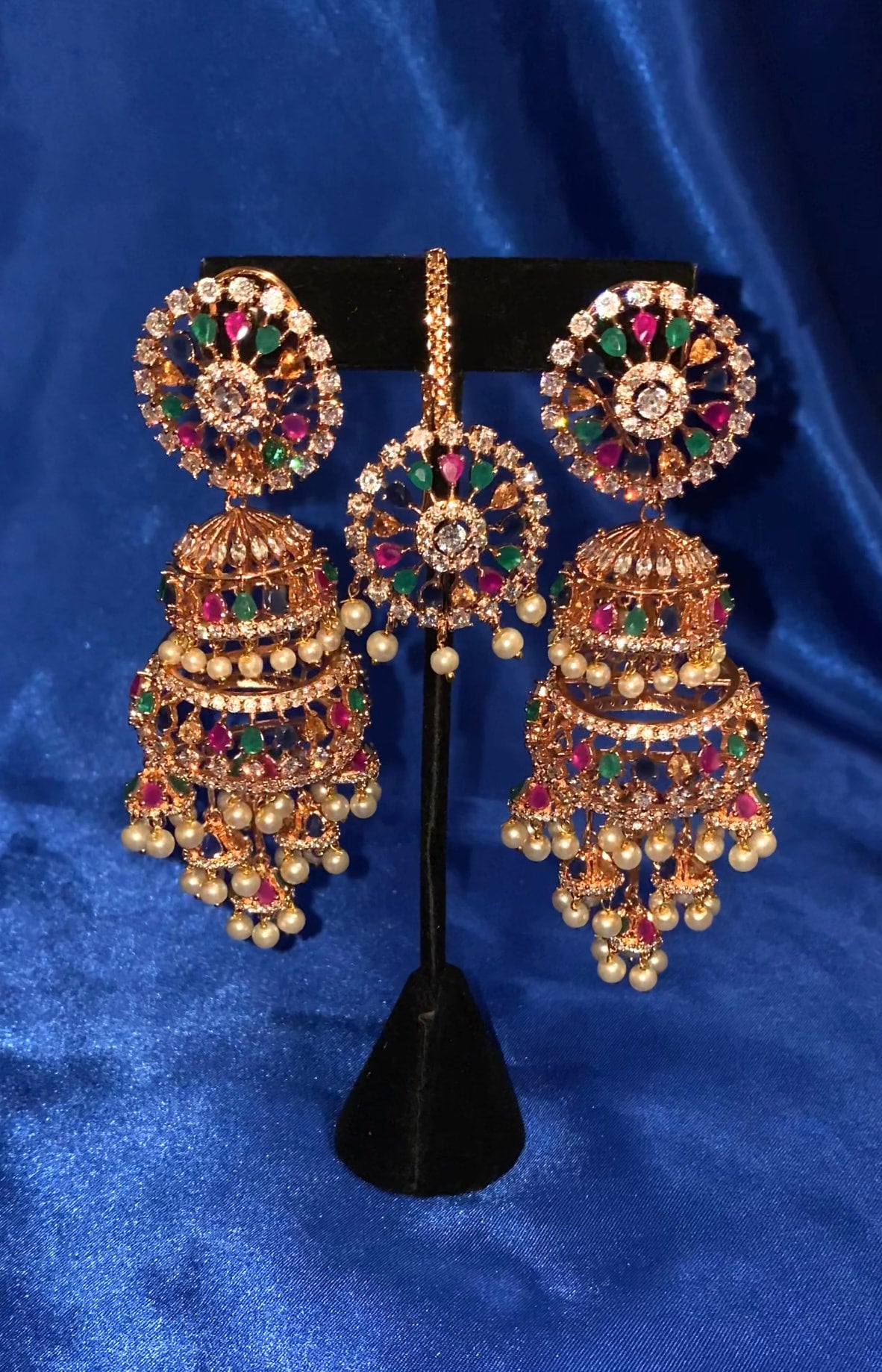 Gold Covering Function Wear Big Size Earring
